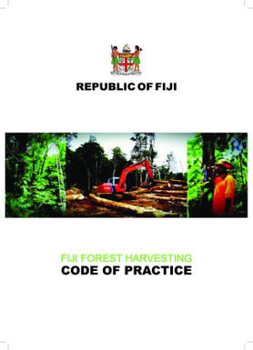 Fiji Forest Harvesting - Code of Conduct.