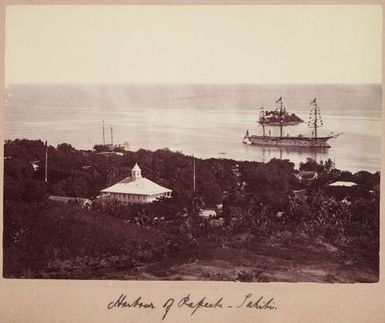 Harbour of Papeete-Tahiti. From the album: Tahiti, Samoa and New Zealand scenes