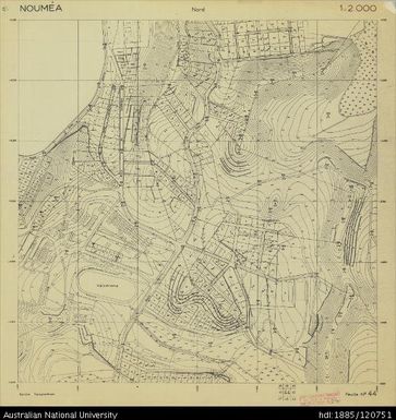 New Caledonia, Noumea, Sheet 44, 1:2 000