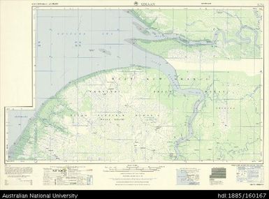 Indonesia, New Guinea, Kimaan, Series: T504, Sheet SB 54-13, 1966, 1:250 000