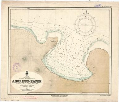 [German nautical charts of German New Guinea, Micronesia, Samoa and Kiautschou]: Südl. Stiller Ocean. Neu Guinea. Kaiser Wilhelms Land. Angriffs-Hafen. (Sheet 135)