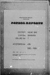 Patrol Reports. Milne Bay District, Baniara, 1930 - 1934