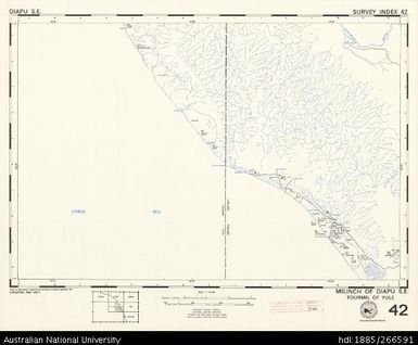 Papua New Guinea, Oiapu SE, Survey Index 42, 1:50 000, 1974