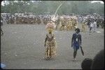 Port Moresby show: elaborately costumed dancer