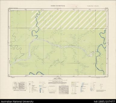 Indonesia, Western New Guinea, Imoro Doorsteek, Series: Nederlands-Nieuw-Guinea, Sheet 21-V, 1956, 1:100 000