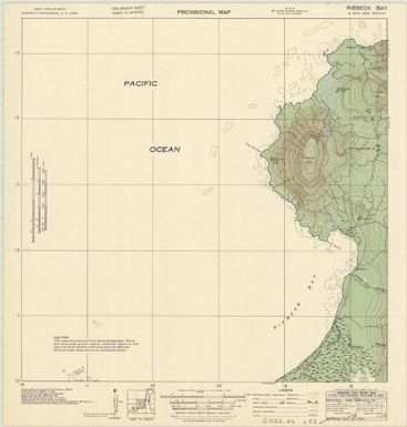 New Britain, provisional map (Riebeck Bay , preliminary)