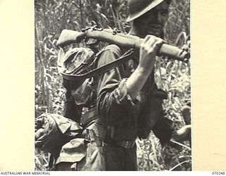 FARIA VALLEY, NEW GUINEA, 1944-02-09. SX16387 PRIVATE H.R. SCOTT, OF THE 2/10TH INFANTRY BATTALION