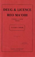 Te 'ihi reo e te tarame papa-reo : te tuha’a-tarame : DEUG et licence Reo ma’ohi