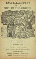 Bulletin de la Société des Études Océaniennes numéro 117