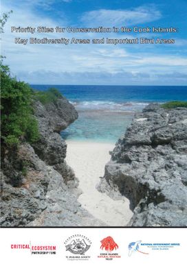 Priority sites for conservation in the Cook Islands: key biodiversity areas and important bird areas.