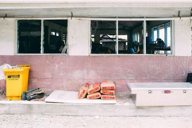 Building front, Fakaofo, Tokelau