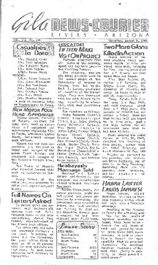 Gila News-Courier Vol. III No. 150 (August 5, 1944)