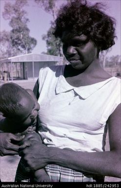 Aboriginal woman and child