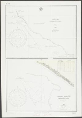 Tapeteuea or Drummond's Island, Kingsmill Group : by the U.S. Ex. Ex., 1841 : Peacock's Anchorage at Drummond's Island, Kingsmill Group : by the U.S. Ex. Ex. / Hydrographic Office, U.S. Navy