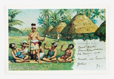 Reproduction Postcard: Talofa Samoa Ausstellung – Unsere Neuen Landsleute