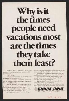 Why is it the time people need vacations most are the times they take them the least?