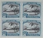 Stamps: Niue and Cook Islands Four Pence