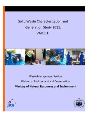 Solid Waste Characterization and Generation Study. 2011.