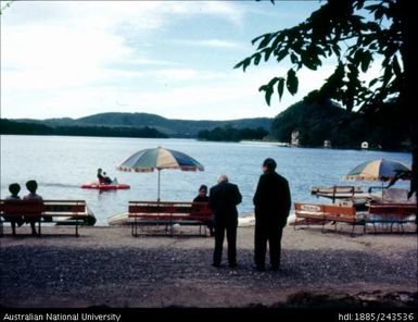 Benches by the water