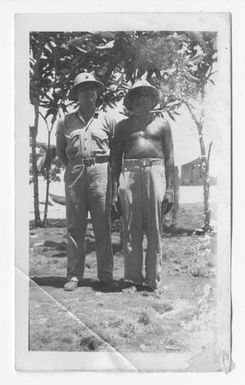 [Serviceman and Bougainvillean Man]