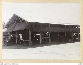 TOROKINA, BOUGAINVILLE. 1945-09-07. THE PAINTING AND CARPENTER'S SHOP, 126 BRIGADE WORKSHOP