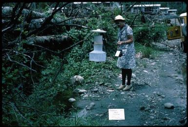 Light-trap for adult anopheline mosquitoes (1) : Bougainville Island, Papua New Guinea, April 1971 / Terence and Margaret Spencer