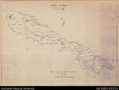 Solomon Islands, Rennell - Mu Nggava, 1968?, 1:100 000