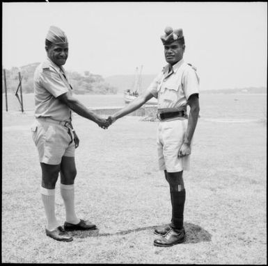 Two local police officers, Port Vila, Vanuatu, 1969 / Michael Terry