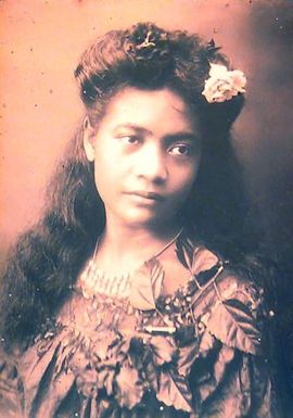 Woman with Leaf corsage