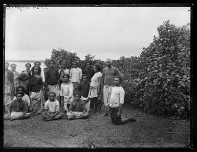 [At Mua (sic). Group of Tongans]