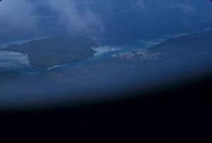 [Aerial view of Vanuatu coastline]