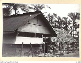 PALMALMAL PLANTATION, JACQUINOT BAY, NEW BRITAIN, 1945-08-14. WARD 4, 2/8 GENERAL HOSPITAL, WHERE SKIN CASES ARE TREATED