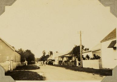 Street in Nuku'aloafa, Tonga, 1928