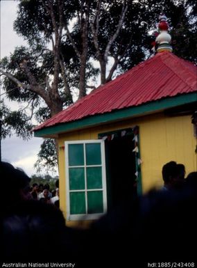 Small yellow building