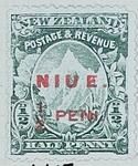 Stamp: New Zealand - Niue Half Penny