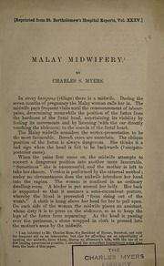 Malay midwifery. The conditions of life on a Torres Straits island