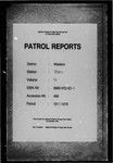 Patrol Reports. Western District, Daru, 1917 - 1918