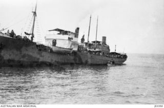 NEW GUINEA. C. 1915. THE "SIAR" AND THE "NUSA", TWO ENEMY VESSELS CAPTURED FROM THE GERMANS BY THE AUSTRALIAN NAVY AND MILITARY EXPEDITIONARY FORCE (AN&MEF). (DONATED BY LT.-COM. G.A. HILL, RNR.)