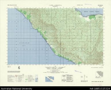 Papua New Guinea, New Ireland, Cape Anombia, Series: AMS T795, Sheet 6148 III, 1964, 1:50 000