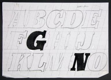 Churchward Newstype Boldest Italic Sketch