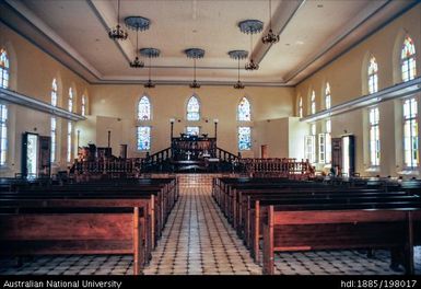 French Polynesia - Temple at Taunoa - interior