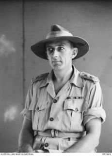 LAE, NEW GUINEA. 1945-10-04. LIEUTENANT COLONEL J.T. BROCK, LEGAL OFFICER, HEADQUARTERS FIRST ARMY