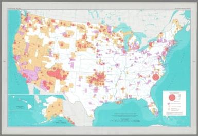 American Indian population : 1960 / adapted from U. S. Bureau of the Census, American Indians in the United States: 1960, GE-50, no. 14, Washington, U. S. Govt. Print Off., 1967, map 1:5,000,000.