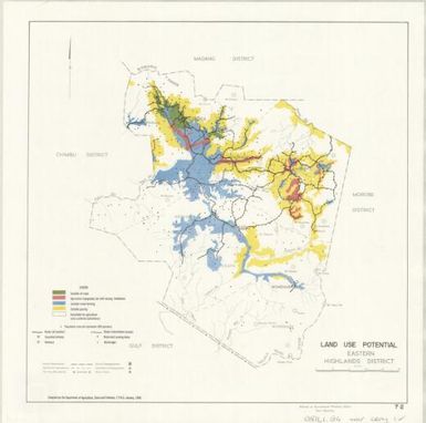 Land use potential: Eastern Highlands District (Sheet 7.2)