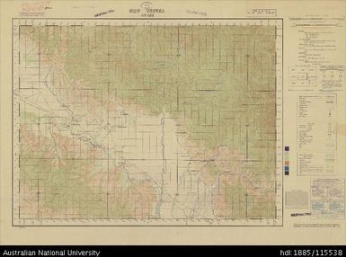 Papua New Guinea, Southern New Guinea, Amari, 1 Inch series, Sheet 1668, 1944, 1:63 360