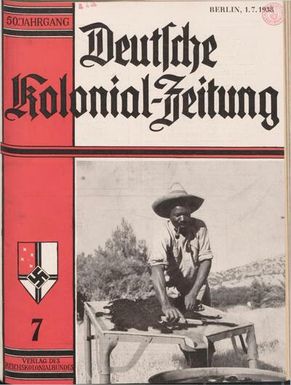 Deutsche Kolonialzeitung, 50. Jg. 1. Juli 1938, Heft 7.