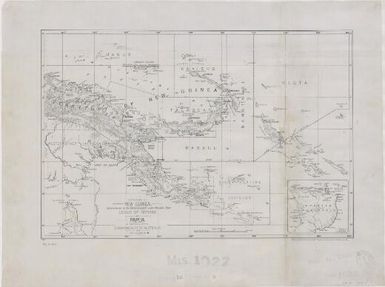 Territory of New-Guinea, administered by the Commonwealth under mandate from League of Nations, and Papua, a territory of the Commonwealth of Australia 1923 / drawn by Home & Territories Dept. (Lands & Surveys Branch) Melbourne 1921