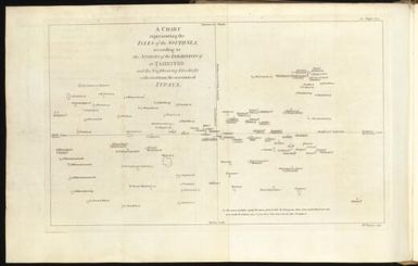 Observations made during a voyage round the world, on physical geography, natural history, and ethic philosophy... (Map [Tupaia’s map of the Pacific] A chart representing the isles of the South Sea according to the notions of the inhabitants of O-Taheitee and the neighbouring isles, chiefly collected from the accounts of Tupaya)