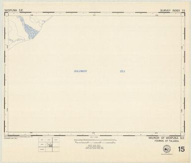 Milinch of ... : fourmil of ... (15 - Fourmil of Talasea - Milinch of Woipuna SE)