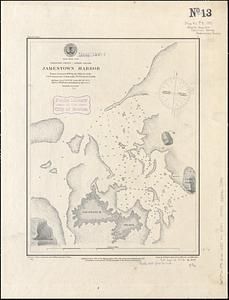 North Pacific Ocean, Caroline Group - Ponapi Island, Jamestown Harbor from a survey in 1870 by the officers of the U.S.S. Jamestown, Commander W.T. Truxtun, comdg.